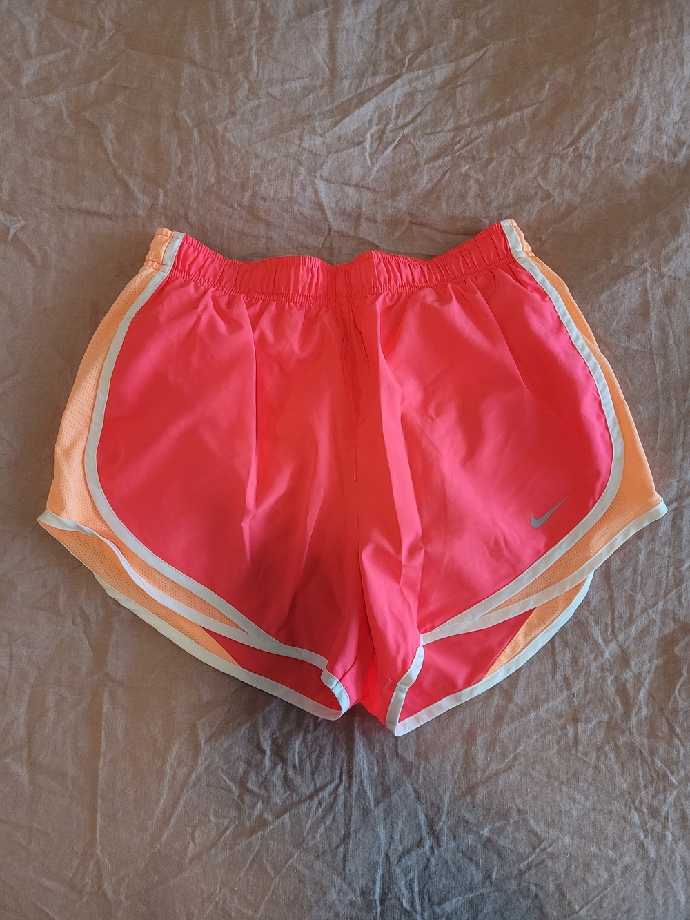 Nike Women’s Hot Pink Athletic Shorts with Peach Panels
